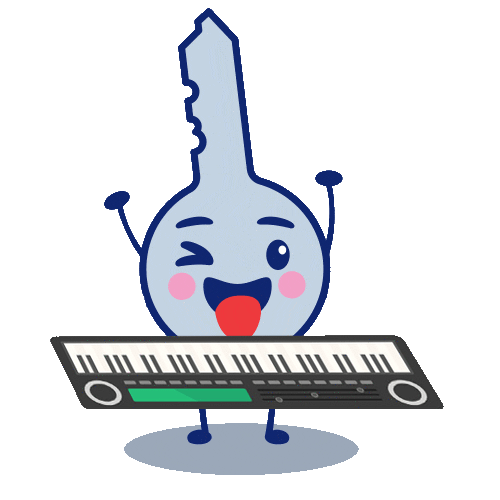 Clavis tocando un teclado