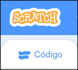Pestaña código en Scratch