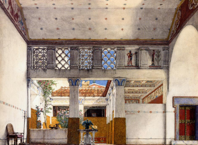 Interior de la casa de Cayo Martius