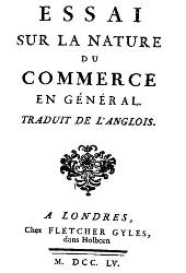 " Essai Sur La Nature du Commerce en Général"