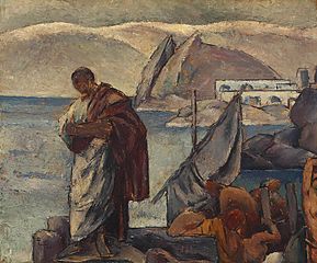 Ovidio observa melancólico el mar Negro
