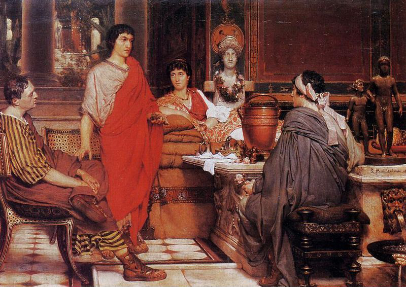 Catulo le ofrece a Lesbia un gorrión