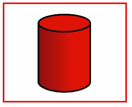 La imagen muestra una cilindro rojo sin nombre