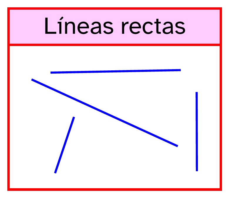 La imagen muestra líneas rectas en distintas direcciones