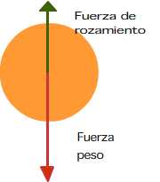 esquema fuerzas rozamiento y peso