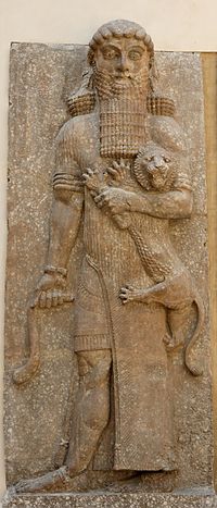 Figura de Gilgamesh del palacio de Sargón II