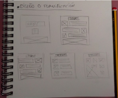 boceto maquetacion