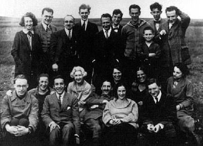 Participantes de una semana de estudios marxistas y parte del entorno del Instituto para la Investigación Social.