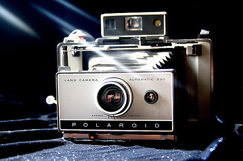 Una cámara Polaroid
