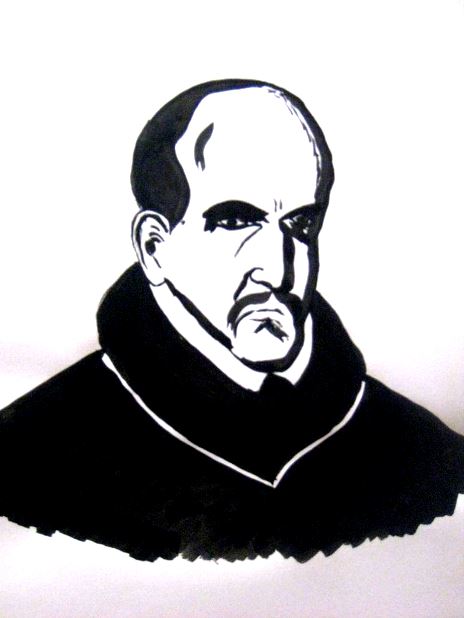 Retrato de Góngora a tinta china