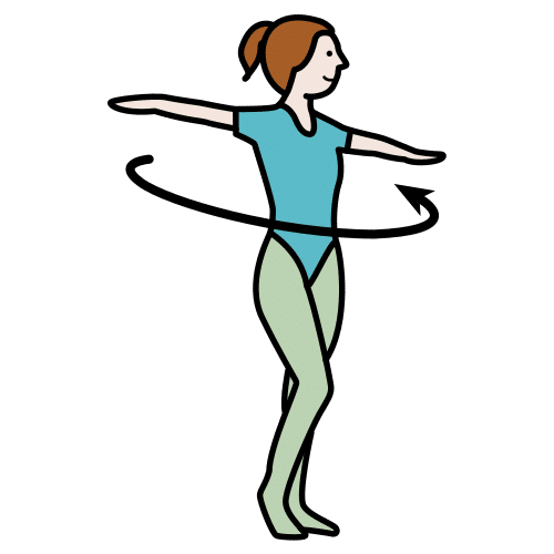  Imagen de una bailarina girando.    