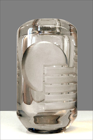 Vaso de vidrio de la casa Daum