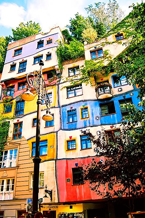 Hundertwasser, La casa de las cien aguas, Viena