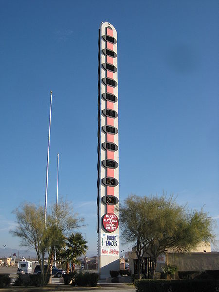 Termómetro gigante. Baker, California