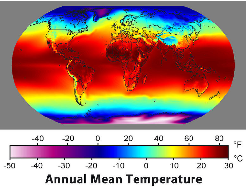 Temperaturas medias anuales