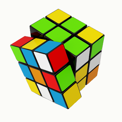 Esta imagen muestra un cubo de Rubik