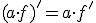 (a \cdot f)'=a \cdot f'