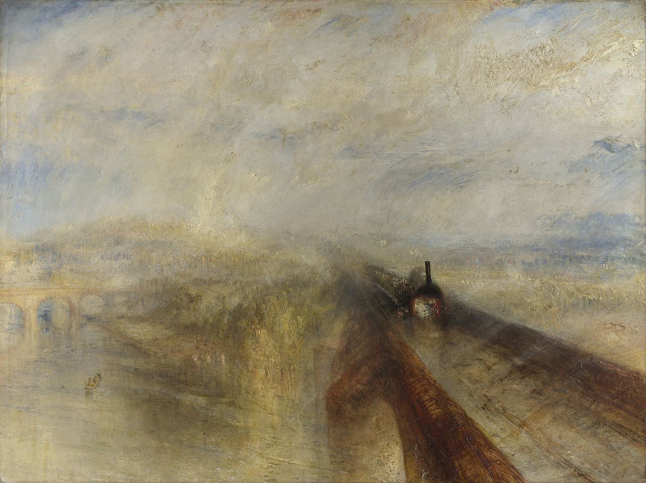 W. Turner. Lluvia, vapor y velocidad. 1844