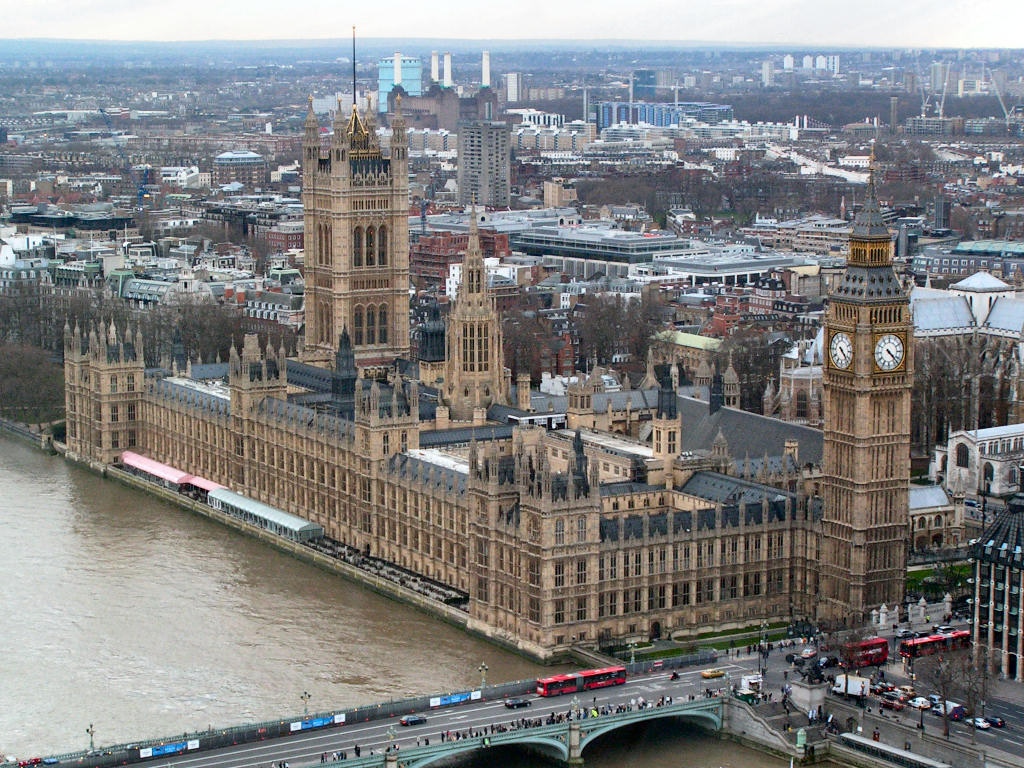 Palacio de Westminster o Parlamento de Londres. Barry y Pugin. 1860