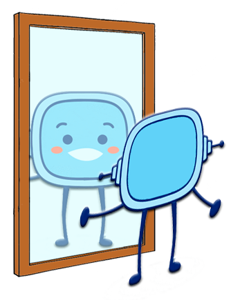 Rétor frente a un espejo