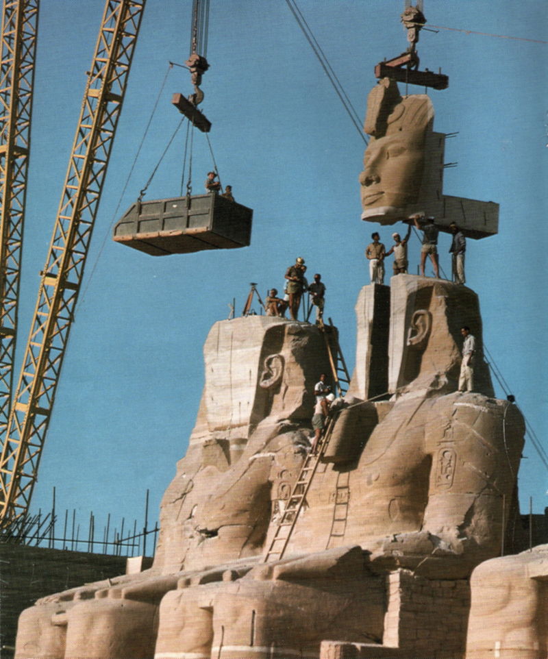 Reconstrucción del templo de Abu Simbel
