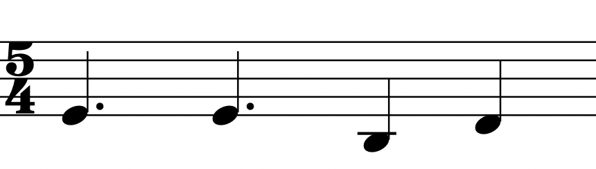 Mano izquierda de Take Five. Melodía inicial para la mano izquierda del piano de la pieza Take Five.