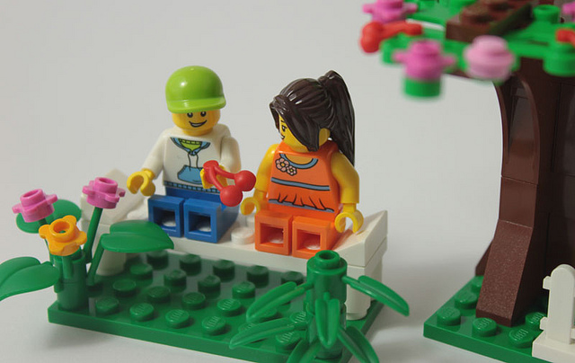 toys in a garden