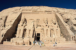 Portada del tamplo de Abu Simbel