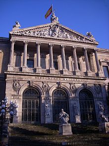 Fachada de la Biblioteca Nacional Española