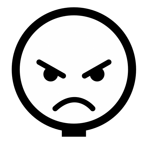 La imagen muestra el rostro de una persona enfadada.
