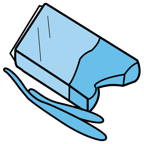 La imagen muestra un bloque de plastilina azul con una esquina partida. Al lado dos “churros” de la misma plastilina modelados.