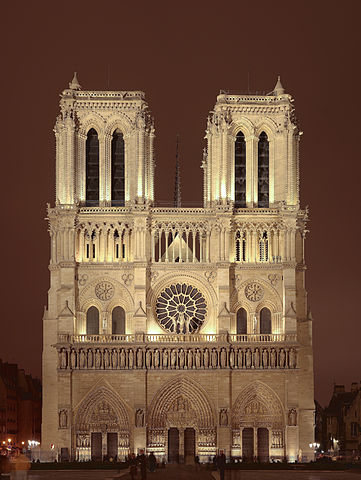 Fachada de Notre Dame de París