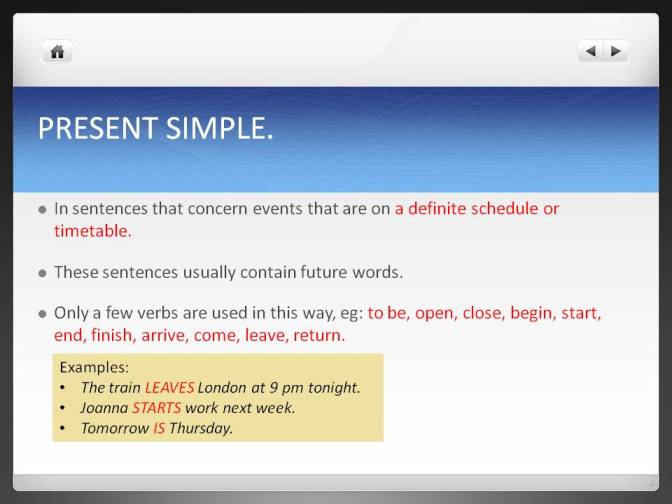 present simple