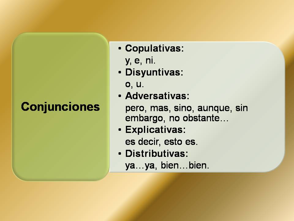Conjunciones