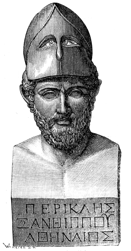 Reproducción del famoso busto de Pericles de Ctesilas