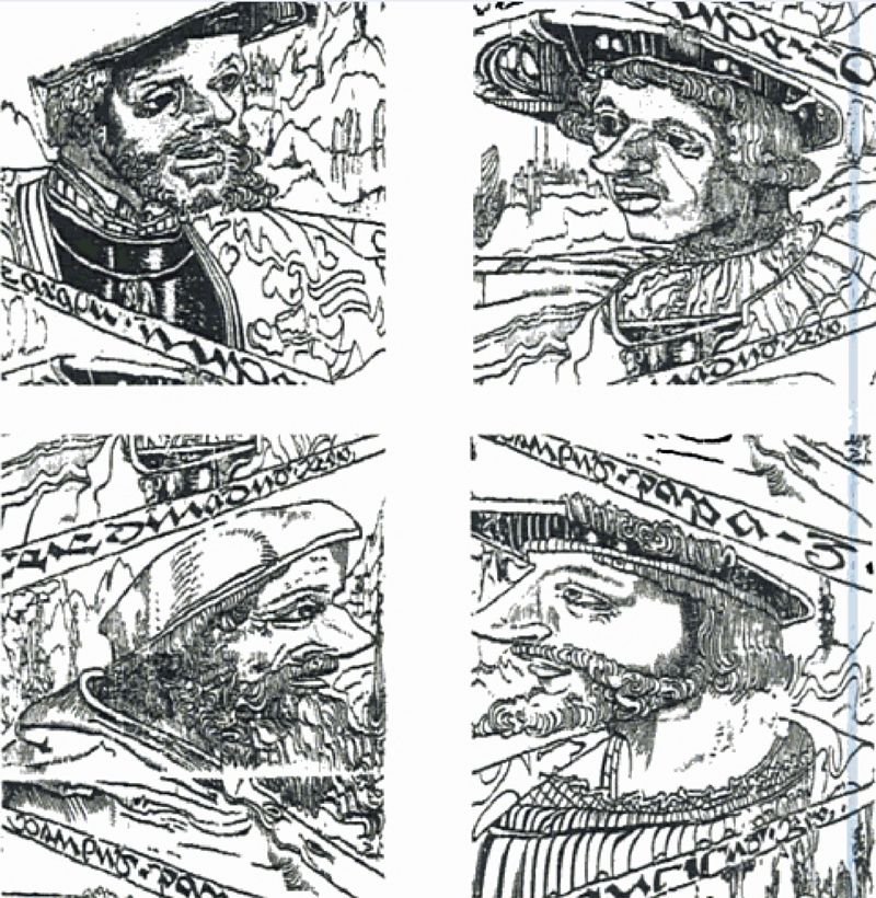 retratos anamórficos