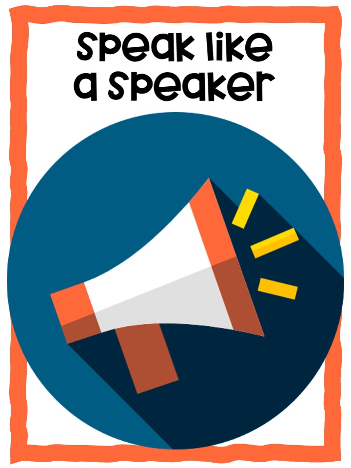 Speak like a speaker
