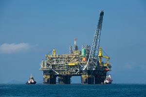 Plataforma petrolífera en Brasil