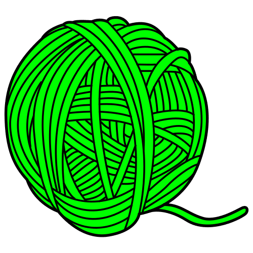 La imagen muestra un ovillo de lana.