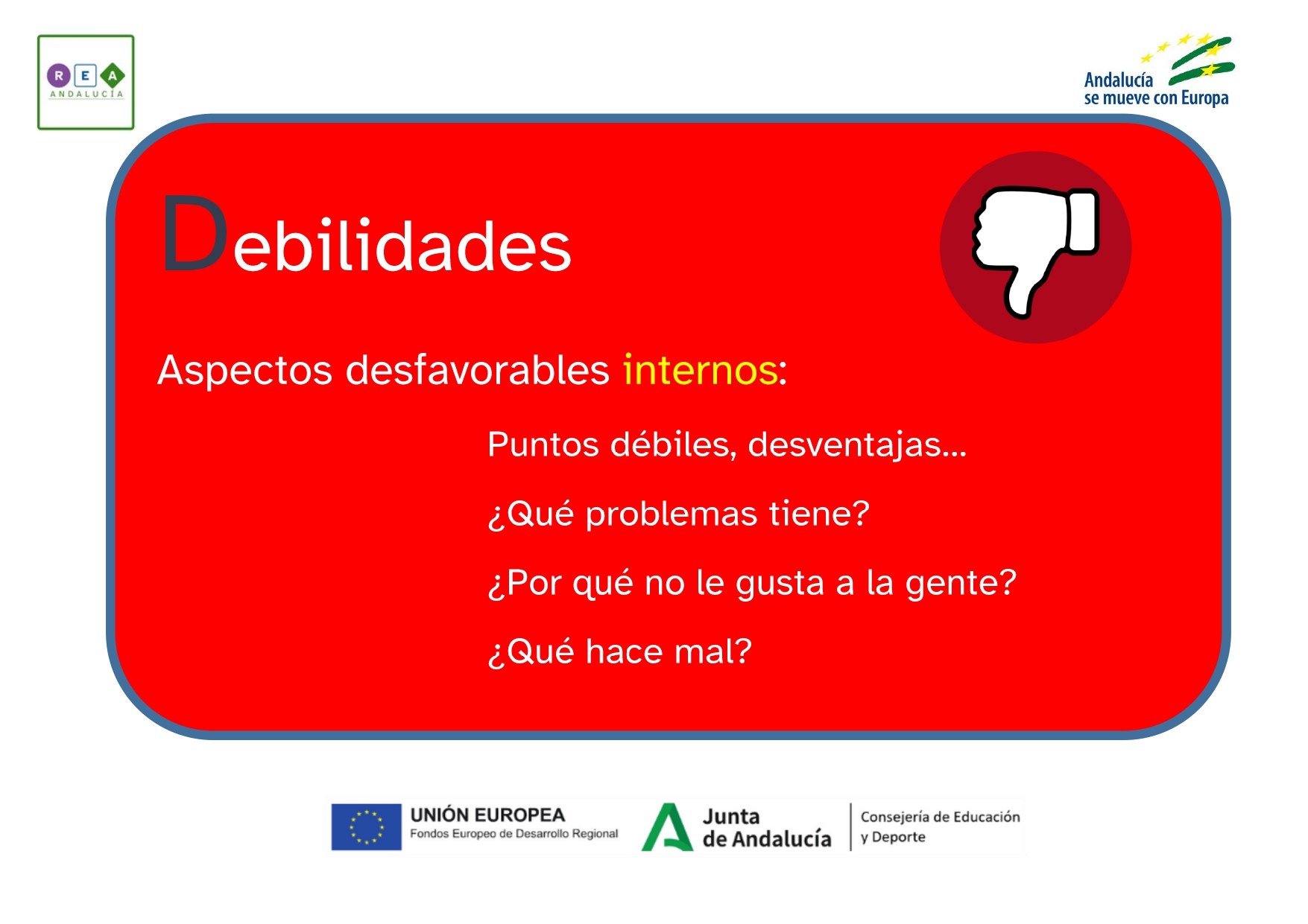 Enumeración debilidades