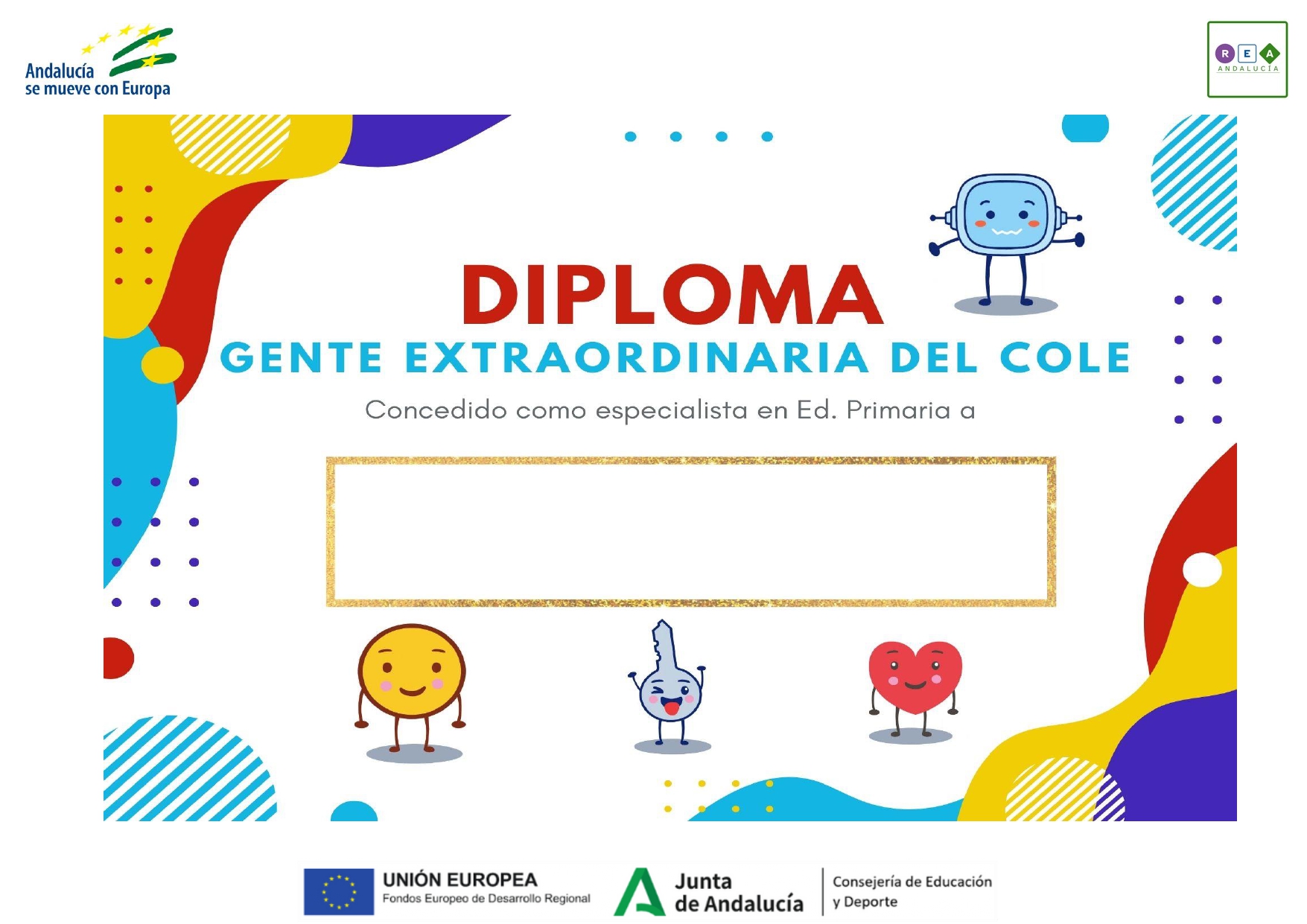 Diploma premio por finalizar el recurso con éxito