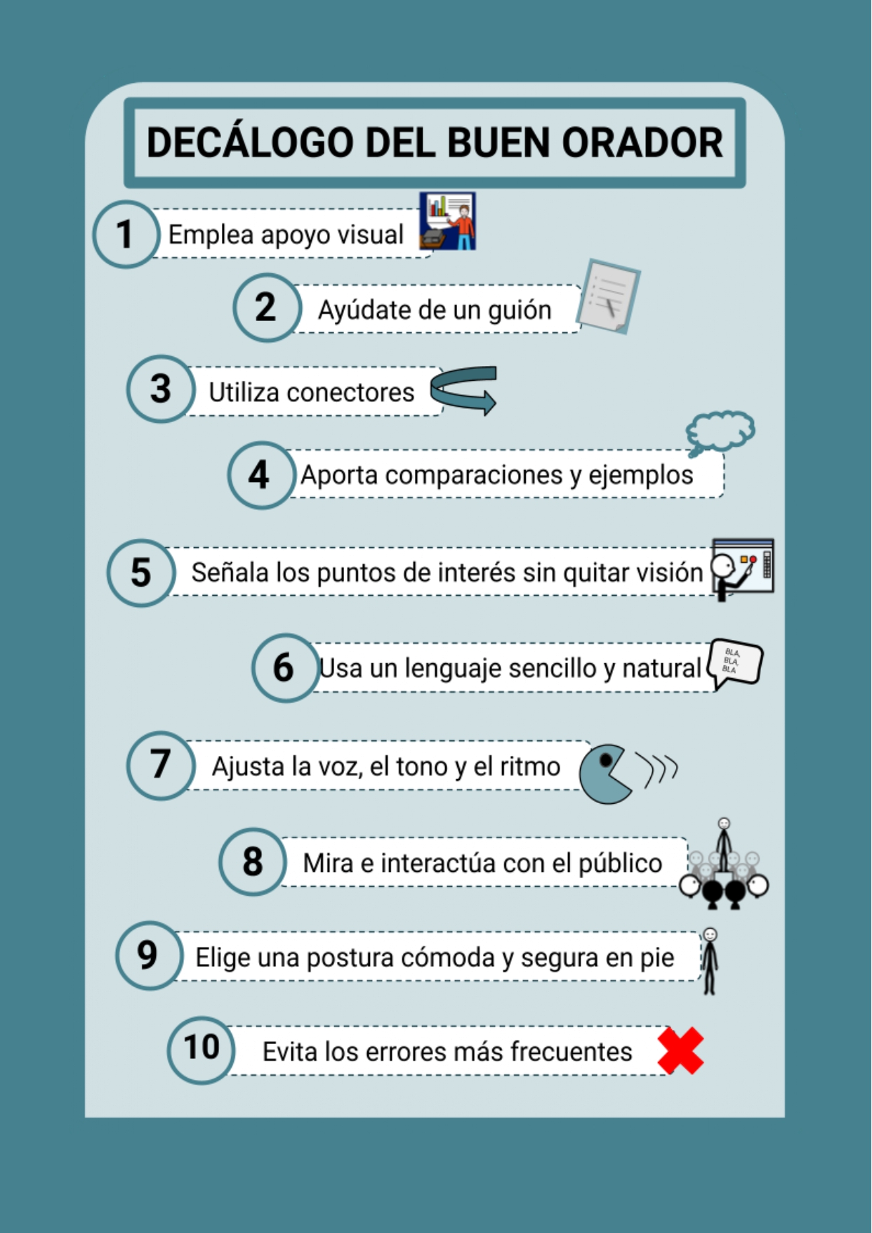 listado de 10 consejos para mejorar la expresión oral