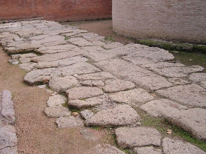 Restos de calzada romana en Córdoba 