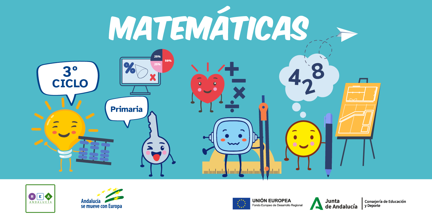 Imagen de la portada de recurso REA para tercer ciclo de primaria de matemáticas