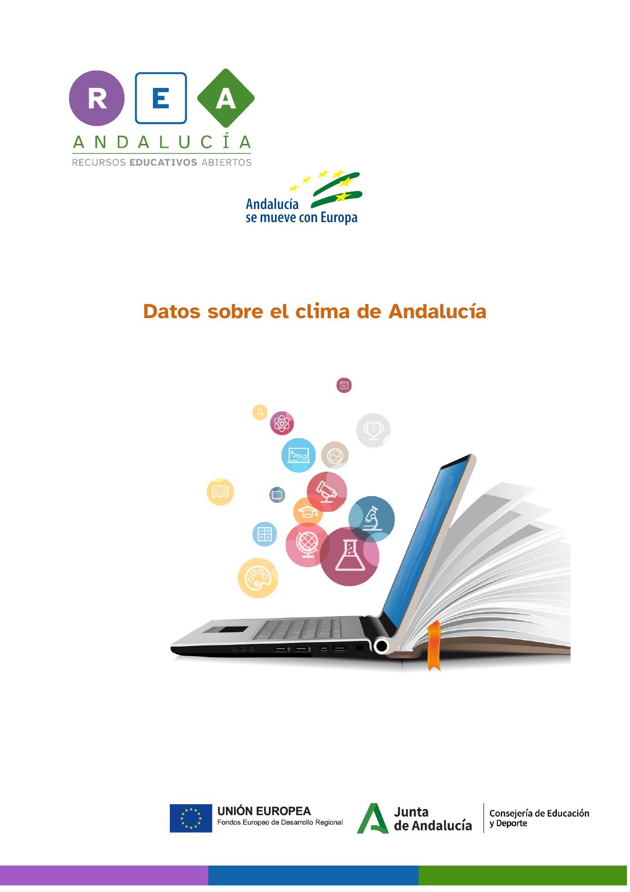 imagen perteneciente a la primera página del documento PDF Datos sobre el clima de Andalucía'