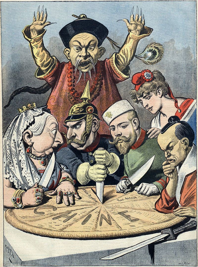 China contra el imperialismo: "La tarta de los reyes ... y emperadores"