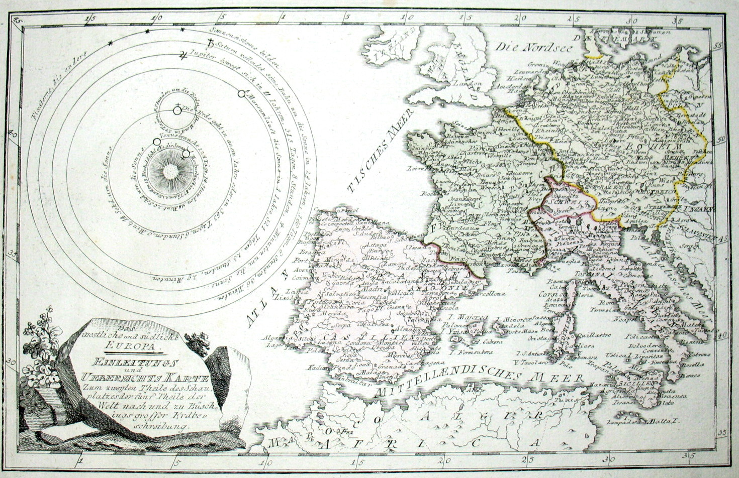 Mapa original de la Europa 1791