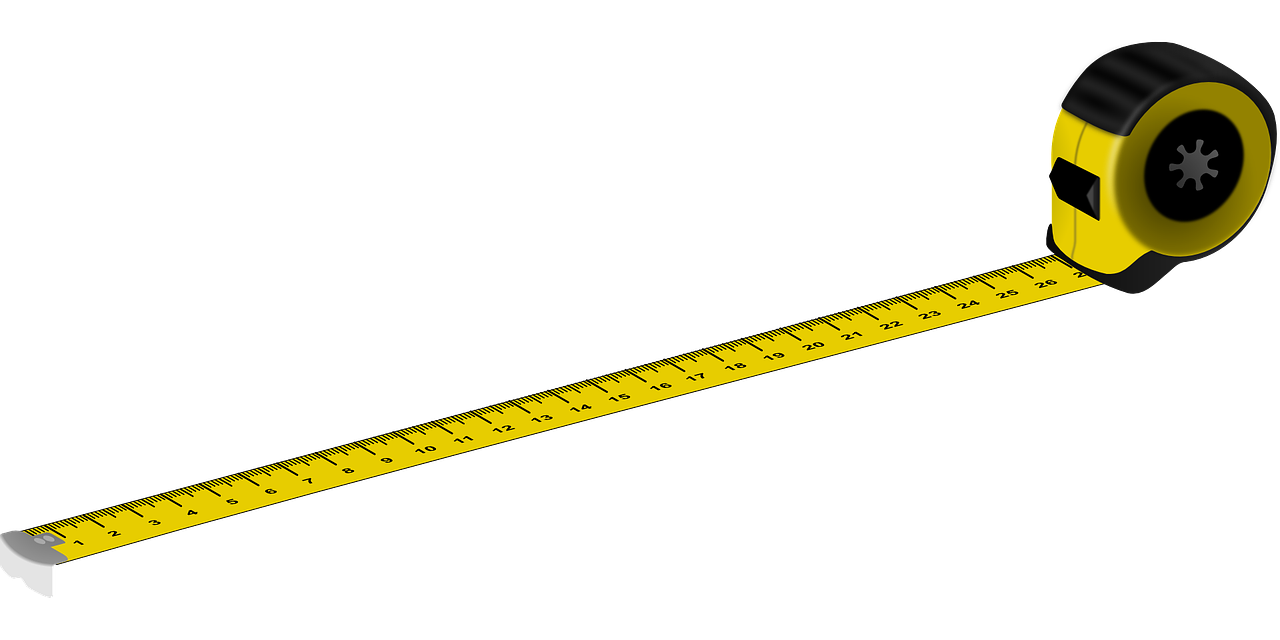 Se muestra un metro para medir la longitud