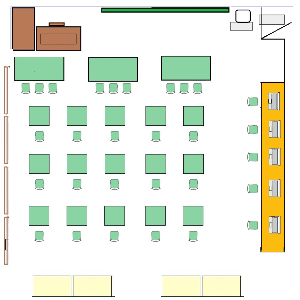 Muestra plano aula