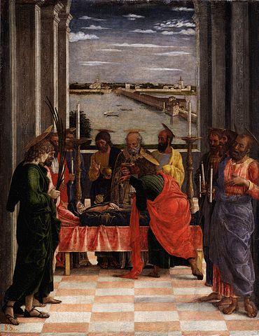 La muerte de la Virgen de Andrea Mantegna
